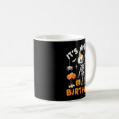 It's My 4th Birthday-funny Halloween Skeleton 4th  Kaffeetasse (VorderseiteRechts)