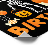 It's My 4th Birthday-funny Halloween Skeleton 4th Poster (Ecke)