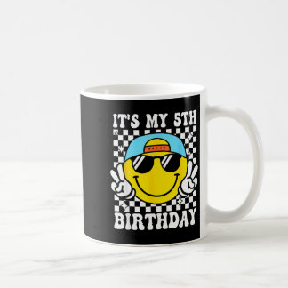 It's My 5th Birthday 5 Years Old Boys Bruh I'm 5 F Kaffeetasse