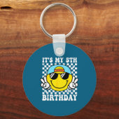 It's My 5th Birthday 5 Years Old Boys Bruh I'm 5 F Schlüsselanhänger (Vorderseite)