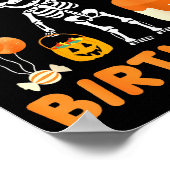 It's My 5th Birthday-funny Halloween Skeleton 5th Poster (Ecke)