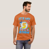 Its My 5th Birthday Under Sea Aquarium 5 Year Old T-Shirt (Vorne ganz)