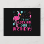 It's My 60th Flocking Birthday Funny Flamingo Love Postkarte<br><div class="desc">Funny Flamingo Geschenk für Männer,  Geschenk für Frauen,  Ehefrau,  Mann,  Sohn,  Tochter,  Enkel,  Enkelin. Design Geschenkidee für Geburtstag,  Weihnachten,  Jahrestag,  Vatertag,  Muttertag,  passend Outfit Männer,  Frauen,  Vater,  Ehefrau,  Lehrer.</div>