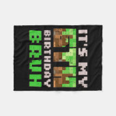 Its My 6th Birthday Bruh Xel Gamer 6 Bday Gaming B Fleecedecke (Vorderseite (Horizontal))