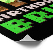 Its My 6th Birthday Bruh Xel Gamer 6 Bday Gaming B Poster (Ecke)