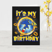 It's My 7th Birthday Boy Family Matching Party Fun Karte (Gelbe Blume)