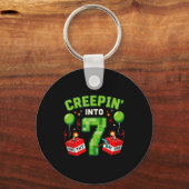 It's My 7th Birthday Boy Gamer Creen’ Into 7 Gamer Schlüsselanhänger (Vorderseite)