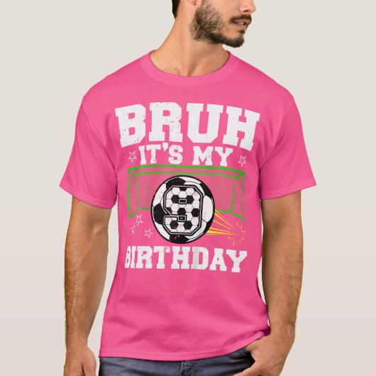It'S My 9Th Birthday Boy Soccer 9 Years Old T-Shirt (Vorderseite)