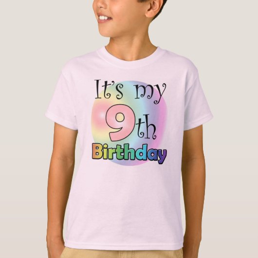 It's my 9th Birthday (girl) T-Shirt (Vorderseite)