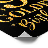 It's My 9th Golden Birthday Girl 9 Year Old Bday K Poster (Ecke)