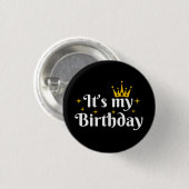 It's My Birthday Button (Vorne & Hinten)