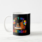 Its My Birthday Capybara Lovers Birthday Party Kid Kaffeetasse (Links)