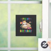 Its My Birthday Cute Sloth Birthday Party Costumes Fensteraufkleber (Zuhause)