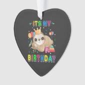 Its My Birthday Cute Sloth Birthday Party Costumes Ornament (Vorderseite)