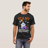 Its My Birthday Ghost Happy Halloween Birthday Par T-Shirt (Vorne ganz)