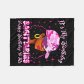 It's My Birthday Sagittarius Black Woman Nk Camo  Fleecedecke (Vorderseite (Horizontal))