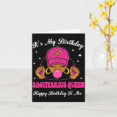 It's My Birthday Sagittarius Queen Happy Birthday  Karte (Gelbe Blume)