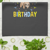 Its My Birthday Sloth T-Shirt Geschirrtuch (Gefaltet)