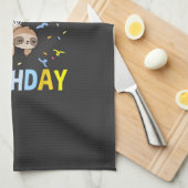 Its My Birthday Sloth T-Shirt Geschirrtuch (Viertel Falte)