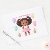 It's My Birthday Square Sticker (Umschlag)