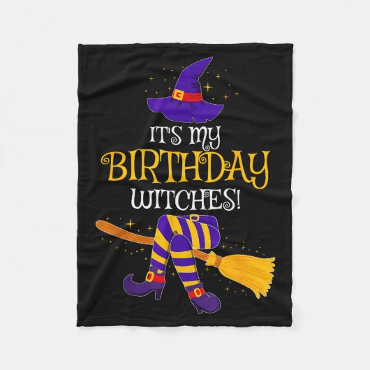 It's My Birthday Witches! Family Matching Costume Fleecedecke (Vorderseite)