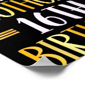 It's My Brother's 16th Birthday Happy 16 Years Old Poster (Ecke)