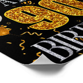 Its My Dads 90th Birthday Happy Birthday 90 Years  Poster (Ecke)