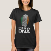IT'S MY DNA IN Flag National Pride Fingerprint Ire T-Shirt (Vorderseite)