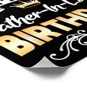 It's My Father-in-law Birthday Shirt I Can't Keep Poster (Ecke)