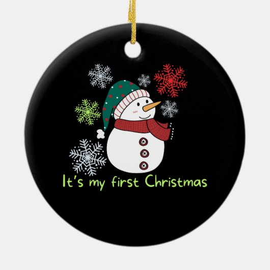 It's my first Christmas Keramik Ornament (Hinten)