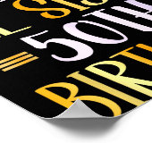 It's My Lil Sis's 50th Birthday Happy 50 Years Old Poster (Ecke)