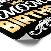 It's My Mom's Birthday Shirt I Can't Keep Calm Mom Poster (Ecke)