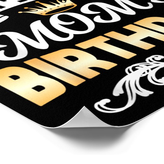 It's My Mom's Birthday Shirt I Can't Keep Calm Mom Poster (Ecke)