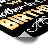 It's My Mother-in-law Birthday Shirt I Can't Keep  Poster (Ecke)