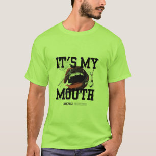 "It's My Mouth" T-Shirt mit auffälligem Grafikdruc