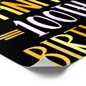 It's My Nana's 100th Birthday Happy 100 Years Old  Poster (Ecke)