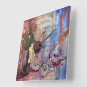 It's My Party Quadratische Wanduhr (Winkel)