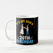It's My Son's 20th Birthday Happy 20 Years Old Boy Kaffeetasse (Links)