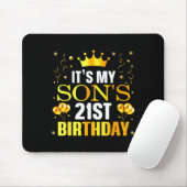 It's My Son's 21st Birthday Happy Birthday 21 Year Mousepad (Mit Mouse)