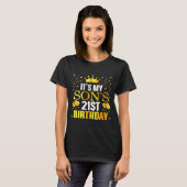 It's My Son's 21st Birthday Happy Birthday 21 Year T-Shirt (Vorne ganz)