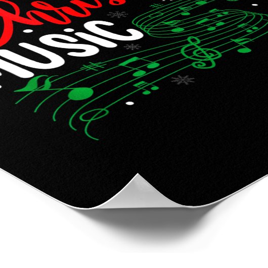 It's Never Too Early For Christmas Music Lover San Poster (Ecke)