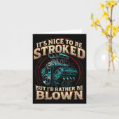 It's Nice To Be Stroked Funny Racing Mens Drag Rac Karte (Gelbe Blume)