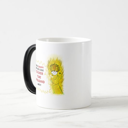 it's nine over thousand verwandlungstasse (Vorderseite Links)