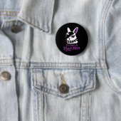 Its Not A Phase Mom Funny Emo Easter Rabbit  Button (Beispiel)