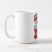 It's Not Drool It's Victory Glitter Funny Dog Kaffeetasse (Links)