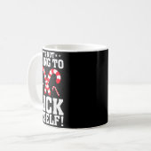 It's Not Going To Lick Itself Adult Funny Christma Kaffeetasse (Vorderseite Links)