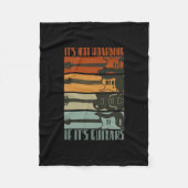 It's Not Hoarding If It's Guitars Funny Guitar Fleecedecke (Vorderseite)