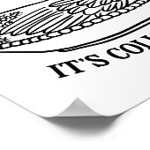 It's Not Hoarding It's Collecting Hen On Nest Coll Poster (Ecke)