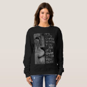 It's not over when you lose never quit motivation sweatshirt (Vorne ganz)
