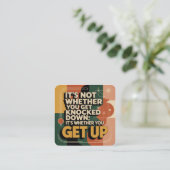 It's Not Whether You Get Knocked Down Begleitkarte (Stehend Vorderseite)